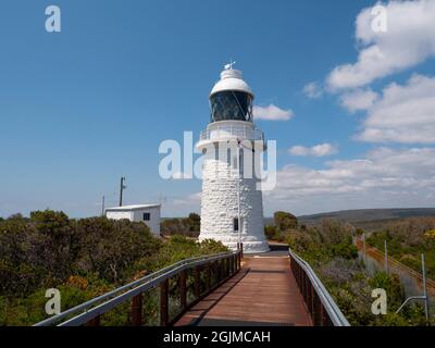 Phare de Cape Naturaliste construit en 1903 en Australie occidentale avec espace de copie. Banque D'Images