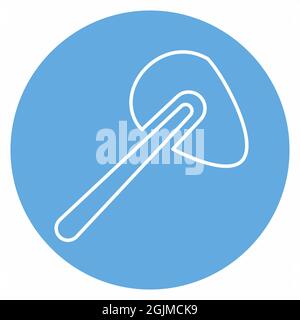 Vecteur d'icône de Reflex - style yeux bleus - illustration simple, contour modifiable, vecteur de modèle de conception, idéal pour les tirages, les affiches, annonces, anno Illustration de Vecteur