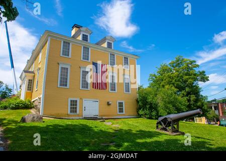 Le Ladd-Gilman House aka Cincinnati Memorial Hall est une maison historique située au 1 Governors Lane, dans le centre-ville historique d'Exeter, New Hampshire NH, États-Unis. Maintenant t Banque D'Images