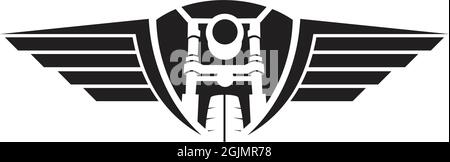 Modèle d'illustration vectoriel d'inspiration avec logo Motor club Illustration de Vecteur