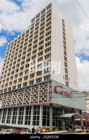 LA HAVANE, CUBA - 21 FÉVRIER 2016 : l'hôtel Capri est situé dans le quartier de Vedado à la Havane. Banque D'Images