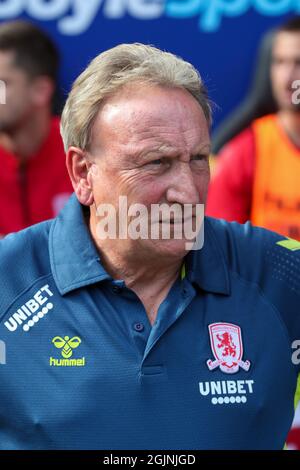 Coventry, Royaume-Uni. 11 septembre 2021. Neil Warnock, directeur de Middlesbrough, avant le match de championnat Sky Bet entre Coventry City et Middlesbrough à la Ricoh Arena, à Coventry, le samedi 11 septembre 2021. (Credit: John Cripps | MI News) Credit: MI News & Sport /Alay Live News Banque D'Images