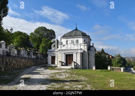 Sarajevo, capitale de la Bosnie-Herzégovine : le cimetière juif Banque D'Images