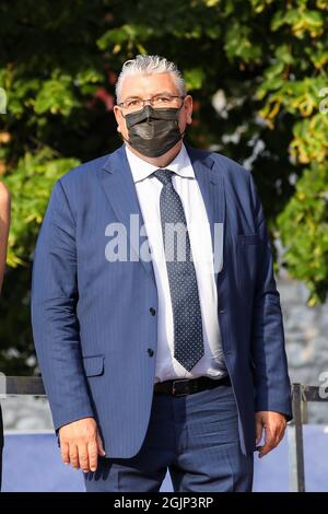 Trento, Trento, Italie, 11 septembre 2021, Enrico DALLA CASA (ITA) présidente de l'UEC pendant les Championnats d'Europe de route de l'UEC - Elite Women Road Race - Street Cycling Banque D'Images