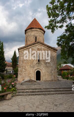 Âge précoce du christianisme dans le Caucase. Ancienne église Alban à Sheki - Azerbaïdjan Banque D'Images