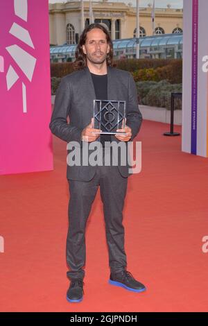 Pascual Sisto assiste au phocall des lauréats lors du 47e Festival du film américain de Deauville à Deauville, France, le 11 septembre 2021. Photo de Julien Reynaud/APS-Medias/ABACAPRESS.COM Banque D'Images