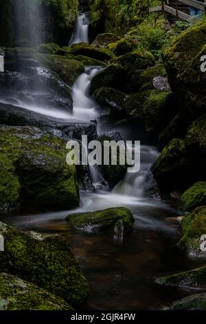 Des cascades de la forêt noire (Schwarzwald), Bade-Wurtemberg, Allemagne Banque D'Images