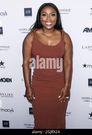 Beverly Hills, États-Unis. 11 septembre 2021. BEVERLY HILLS, LOS ANGELES, CALIFORNIE, États-Unis - SEPTEMBRE 11 : Michelle Stoles arrive au 12ème prix annuel des femmes d'excellence de la fondation ladylike et au salon de la mode qui s'est tenu à l'hôtel Beverly Hilton le 11 septembre 2021 à Beverly Hills, Los Angeles, Californie, États-Unis. (Photo de Xavier Collin/image Press Agency) Credit: Image Press Agency/Alay Live News Banque D'Images