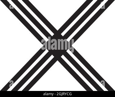 X lettre initial icône logo design inspiration modèle vectoriel Illustration de Vecteur