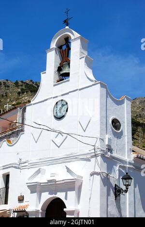Eglise Saint Sébastien au coin de la Calle san Sebastian et de la Calle Malaga , Mijas, province de Malaga, Espagne, Europe Banque D'Images