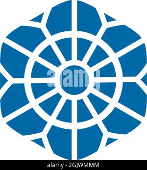 Modèle vectoriel d'inspiration avec logo en forme d'hexagone Illustration de Vecteur