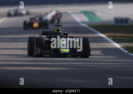 Monza, Italie. 12 septembre 2021. 05 Ticktum Dan (gbr), Carlin, Dallara F2, action lors du 5ème tour du Championnat de Formule 2 2021 de la FIA du 9 au 12 septembre 2021 sur l'Autodromo Nazionale di Monza, à Monza, Italie - photo Sebastiaan Rozendaal / Dutch photo Agency / DPPI crédit: DPPI Media/Alay Live News Banque D'Images