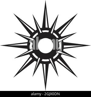 Modèle d'illustration vectoriel d'inspiration avec logo de la boussole Illustration de Vecteur