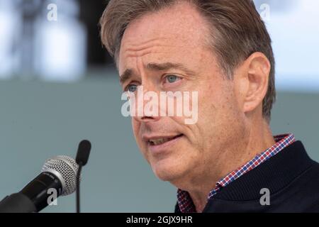 Bart de Wever, président de N-va, prononce un discours lors de la fête de la famille annuelle et de la célébration du 20e anniversaire du nationaliste flamand conservateur Banque D'Images