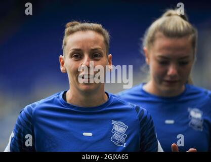 Birmingham, Royaume-Uni. 12 septembre 2021. Birmingham Warm Up pendant le match de la Super League Womens entre Birmingham City et Brighton au stade St. Andrew's billion Trophy Stadium à Birmingham, Angleterre Credit: SPP Sport Press photo. /Alamy Live News Banque D'Images