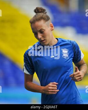 Birmingham, Royaume-Uni. 12 septembre 2021. Birmingham Warm Up pendant le match de la Super League Womens entre Birmingham City et Brighton au stade St. Andrew's billion Trophy Stadium à Birmingham, Angleterre Credit: SPP Sport Press photo. /Alamy Live News Banque D'Images