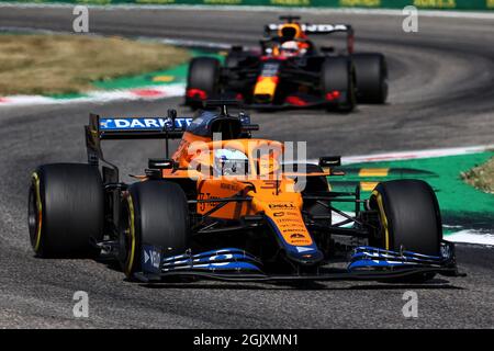 Monza, Italie. 12 septembre 2021. Daniel Ricciardo (AUS) McLaren MCL35M. 12.09.2021. Championnat du monde de Formule 1, Rd 14, Grand Prix d'Italie, Monza, Italie, Jour de la course. Le crédit photo doit être lu : images XPB/Press Association. Crédit : XPB Images Ltd/Alamy Live News Banque D'Images