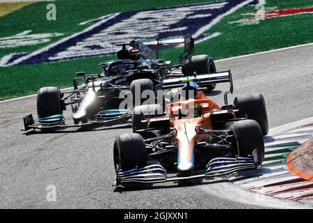 Monza, Italie. 12 septembre 2021. Lando Norris (GBR) McLaren MCL35M. 12.09.2021. Championnat du monde de Formule 1, Rd 14, Grand Prix d'Italie, Monza, Italie, Jour de la course. Le crédit photo doit être lu : images XPB/Press Association. Crédit : XPB Images Ltd/Alamy Live News Banque D'Images