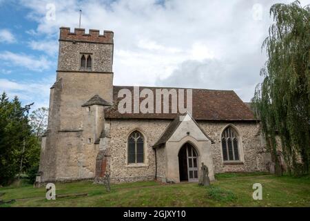 Église Sainte-Marie, camps de Shudy, Cambridgeshire, Royaume-Uni Banque D'Images