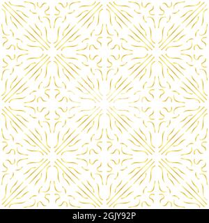 Motif de contour dégradé doré avec fond blanc Illustration de Vecteur