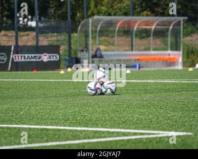 Nuremberg, Allemagne. 12 septembre 2021. Vue générale avant le 2. Match Bundesliga pour femme entre 1. FC Nuernberg et SG 99 Andernach au Sports Park Valznerweiher à Nuremberg, Allemagne. Crédit: SPP Sport presse photo. /Alamy Live News Banque D'Images