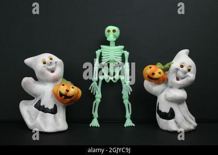 Hintergrundbild Collage Thema Halloween Banque D'Images