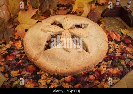 Tarte aux pommes Banque D'Images