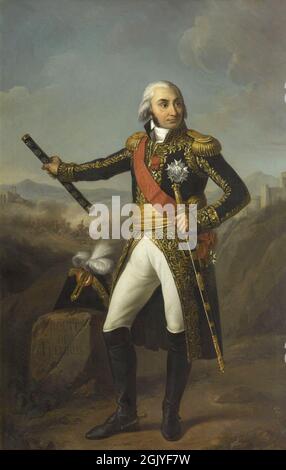 Maréchal Jean-Baptiste Jourdan. Napoléon n'a promu ses hommes que par le mérite, et non par leur titre, ce qui lui a donné une armée formidable pendant les guerres napoléoniennes. Jourdan était le fils d'un chirurgien. Banque D'Images