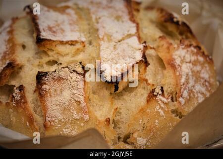 Pain Sourdough fait maison Banque D'Images