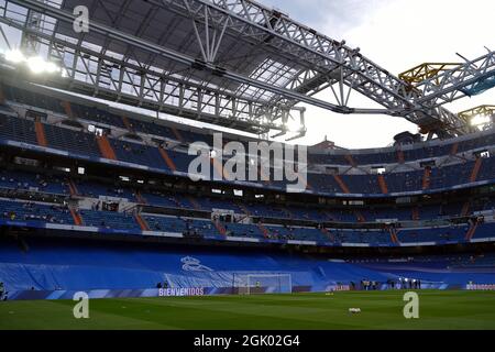 Madrid, Espagne. 12 septembre 2021. Real Madrid FC retourne au Bernabeu 560 jours après le début des travaux de rénovation du stade, dimanche 12 novembre 2021 crédit: CORDONS PRESSE/Alay Live News Banque D'Images