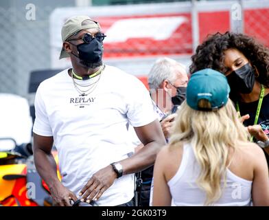 Monza, Italie. 12 septembre 2021. Usain Bolt, Grand Prix de F1 d'Italie à l'Autodromo Nazionale Monza le 12 septembre 2021 à Monza, Italie. (Photo de HOCH ZWEI) crédit: dpa/Alay Live News Banque D'Images