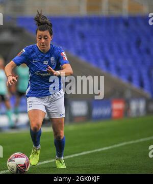 Birmingham, Royaume-Uni. 12 septembre 2021. Attaque de Birmingham pendant le match de la Super League Womens entre Birmingham City et Brighton au stade St. Andrew's billion Trophy Stadium à Birmingham, Angleterre crédit : SPP Sport Press photo. /Alamy Live News Banque D'Images