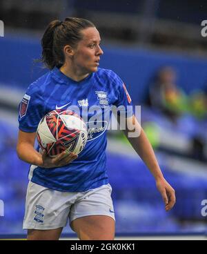 Birmingham, Royaume-Uni. 12 septembre 2021. Birmingham à vous lancer pendant le match de la Super League Womens entre Birmingham City et Brighton au stade St. Andrew's billion Trophy Stadium à Birmingham, Angleterre Credit: SPP Sport Press photo. /Alamy Live News Banque D'Images