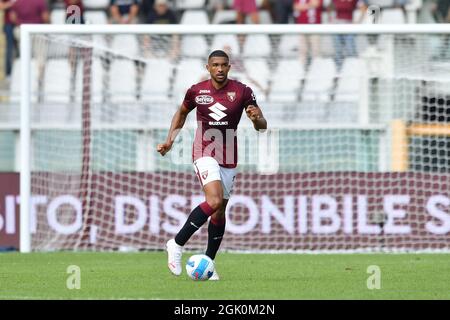 Turin, Italie. 12 septembre 2021. Gleison Bremer de Torino FC pendant la série Un match de 2021/2022 entre Torino FC et US Salernitana à Olimpico Grande Torino le 12 septembre 2021 à Turin, Italie crédit: Independent photo Agency/Alamy Live News Banque D'Images