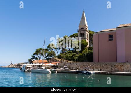 Veli Losinj sur l'île Losinj, Coratia Banque D'Images
