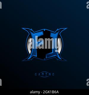 Logo FL initial, logo FL initial avec style Cool, logo pour jeu, esport, jeu initial, communauté ou entreprise. Illustration de Vecteur