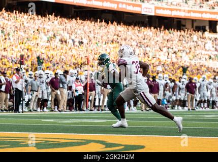 Waco, Texas, États-Unis. 11 septembre 2021. Pendant la 1ère moitié du match de football NCAA entre les Texas Southern Tigers et les Baylor Bears au stade McLane de Waco, Texas. Matthew Lynch/CSM/Alamy Live News Banque D'Images