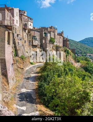 San Gregorio da Sassola, beau village de la province de Rome, Latium, Italie. Banque D'Images