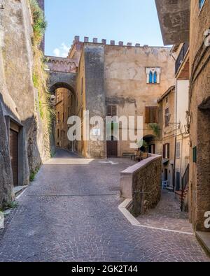 San Gregorio da Sassola, beau village de la province de Rome, Latium, Italie. Banque D'Images