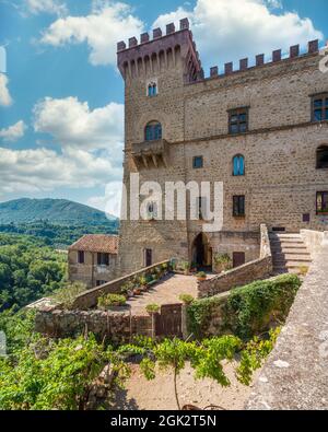 San Gregorio da Sassola, beau village de la province de Rome, Latium, Italie. Banque D'Images