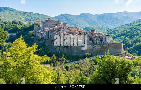 San Gregorio da Sassola, beau village de la province de Rome, Latium, Italie. Banque D'Images