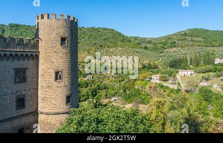 San Gregorio da Sassola, beau village de la province de Rome, Latium, Italie. Banque D'Images