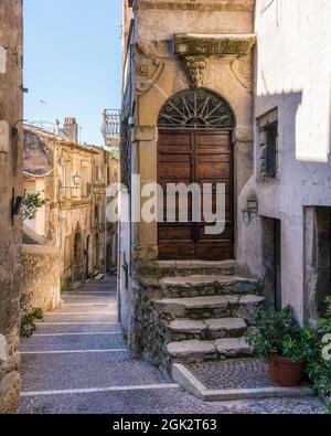 San Gregorio da Sassola, beau village de la province de Rome, Latium, Italie. Banque D'Images