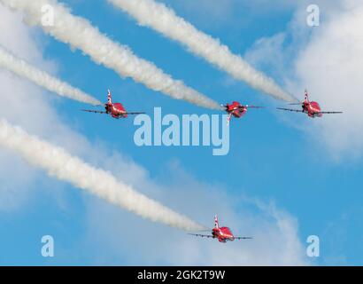 The Royal Air Force Aerobatic Team Red Arrows Banque D'Images