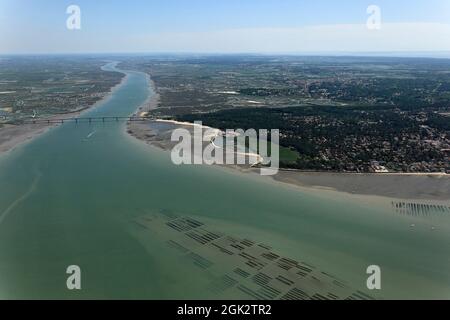 FRANCE CHARENTE-MARITIME (17) ANCRAGE DE RONCE-LES-BAINS Banque D'Images