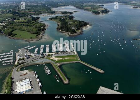 FRANCE FINISTÈRE (29) PORT DE LOCTUDY Banque D'Images