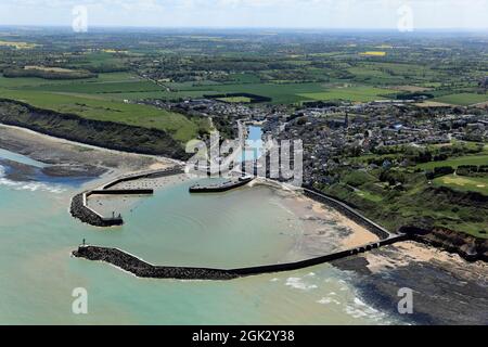 FRANCE CALVADOS (14) (NORMANDIE) PORT-EN-BESSIN Banque D'Images