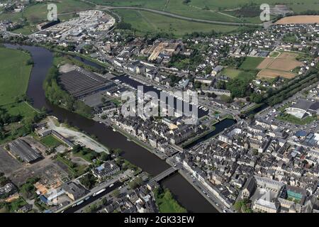 FRANCE MORBIHAN (56) REDON, SUR LA VILAINE Banque D'Images