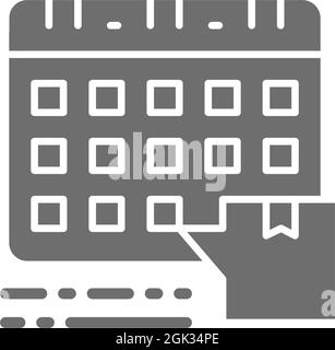 Heure de livraison, calendrier d'expédition, icône grise d'horaire. Illustration de Vecteur
