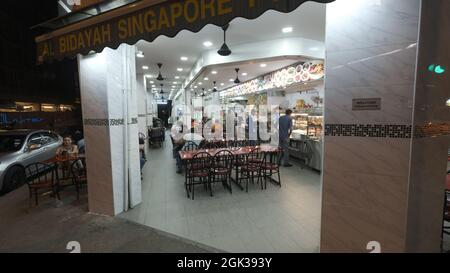 Certains des meilleurs Hawker Food de Geylang, Singapour Banque D'Images